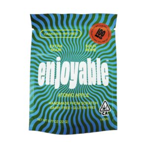 Enjoyable Cannabis Infused EXTRA Sour Ropes (100mg)